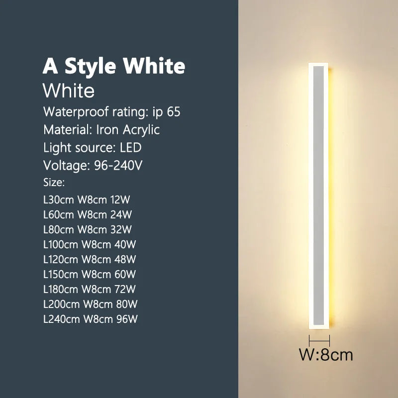 Outdoor waterproof wall lamp