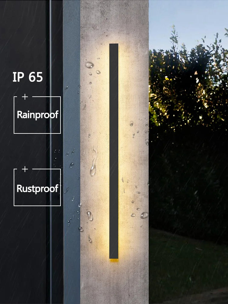 Outdoor waterproof wall lamp