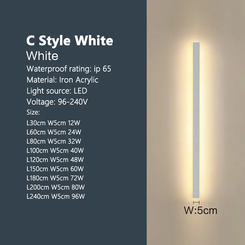 Outdoor waterproof wall lamp
