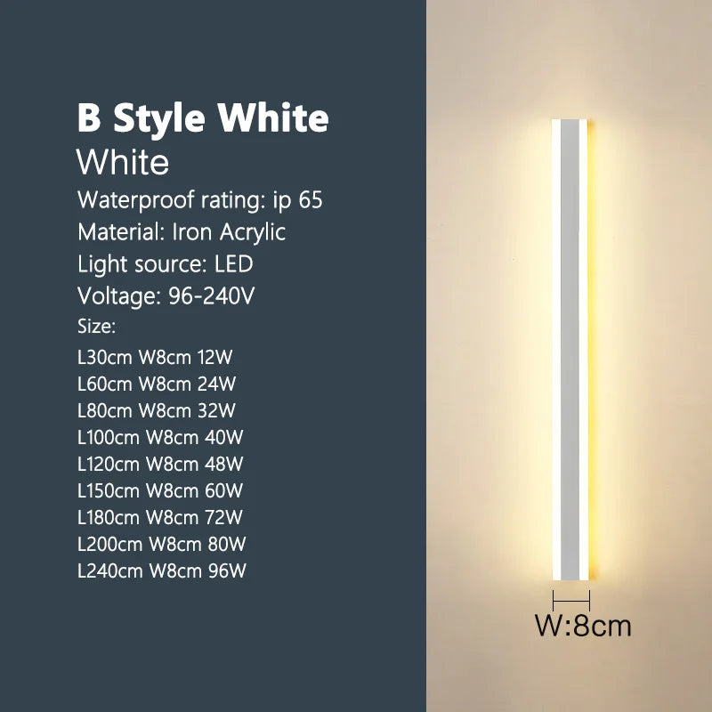 Outdoor waterproof wall lamp